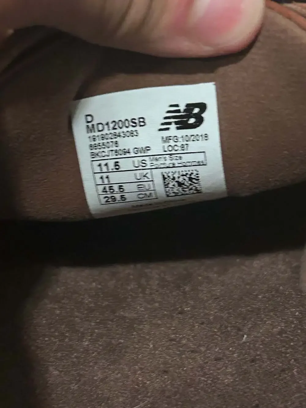 New Balance MD1200SB Brown Leather Boat Shoes Men's Size 11.5